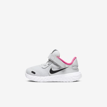 Nike Revolution 5 FlyEase - Babe Futócipő - Fehér/Rózsaszín/Fekete